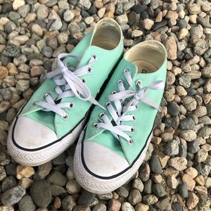 Aqua blue converse